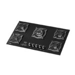 ایلیا استیل اجاق صفحه ای شیشه ای 5 شعله G503D - Image 2